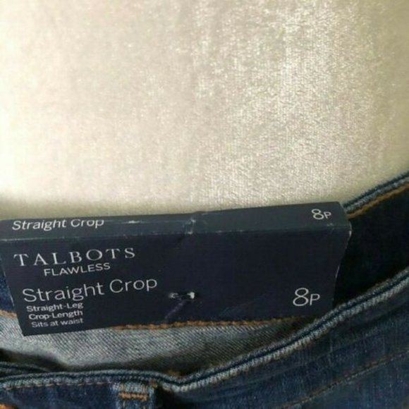 Talbots straight crop jeans size 8 petite - Picture 3 of 5